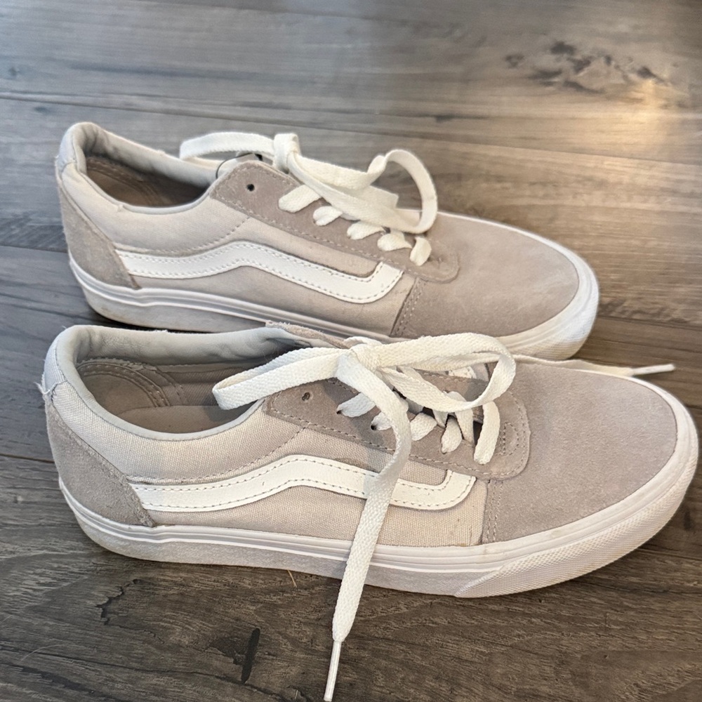 Vans gray & white sneakers